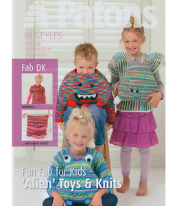 SALE [도서]Patons3823- Alien toys &amp; knits (몬스터인형과 아이옷 맞춤)